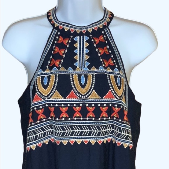NWT THML - Navy Sleeveless Dress with Embroidery Detail - Picture 2 of 15